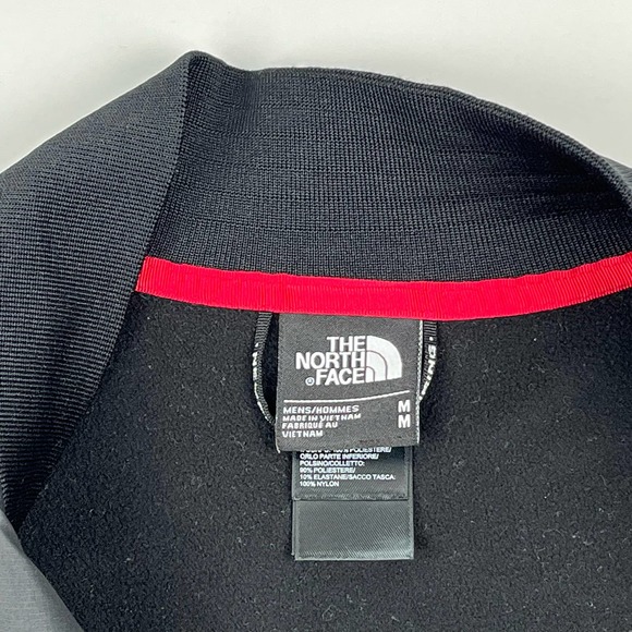 The North Face Men's Softshell Bomber Black Full Zip Jacket Size Medium - Picture 12 of 14